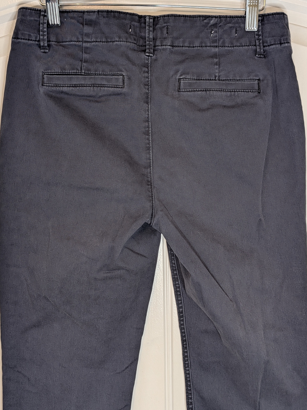 LOFT Petites Gray Slim Cropped Mid Rise Chino Pants - Picture 6 of 13
